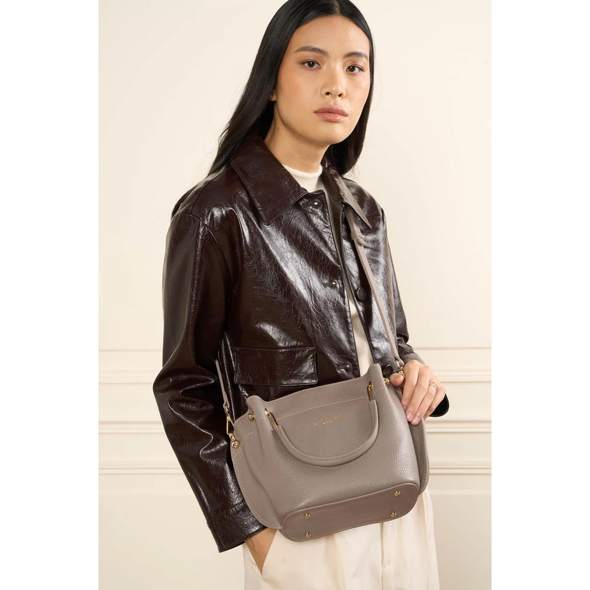 Sac à main Louisa en cuir Foulonné Double Lancaster – vue 5