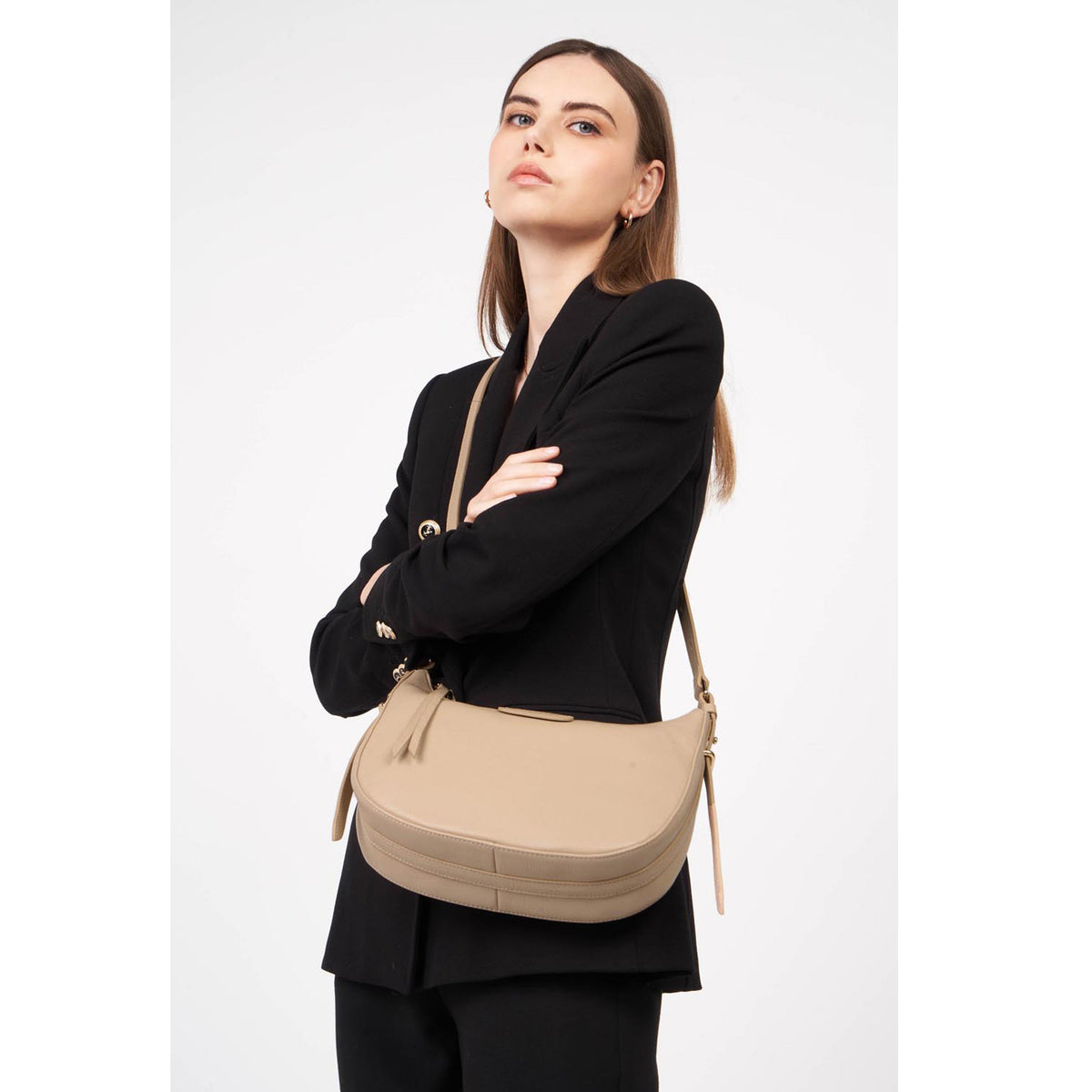 Sac Hobo en cuir Dune Lancaster – vue 5