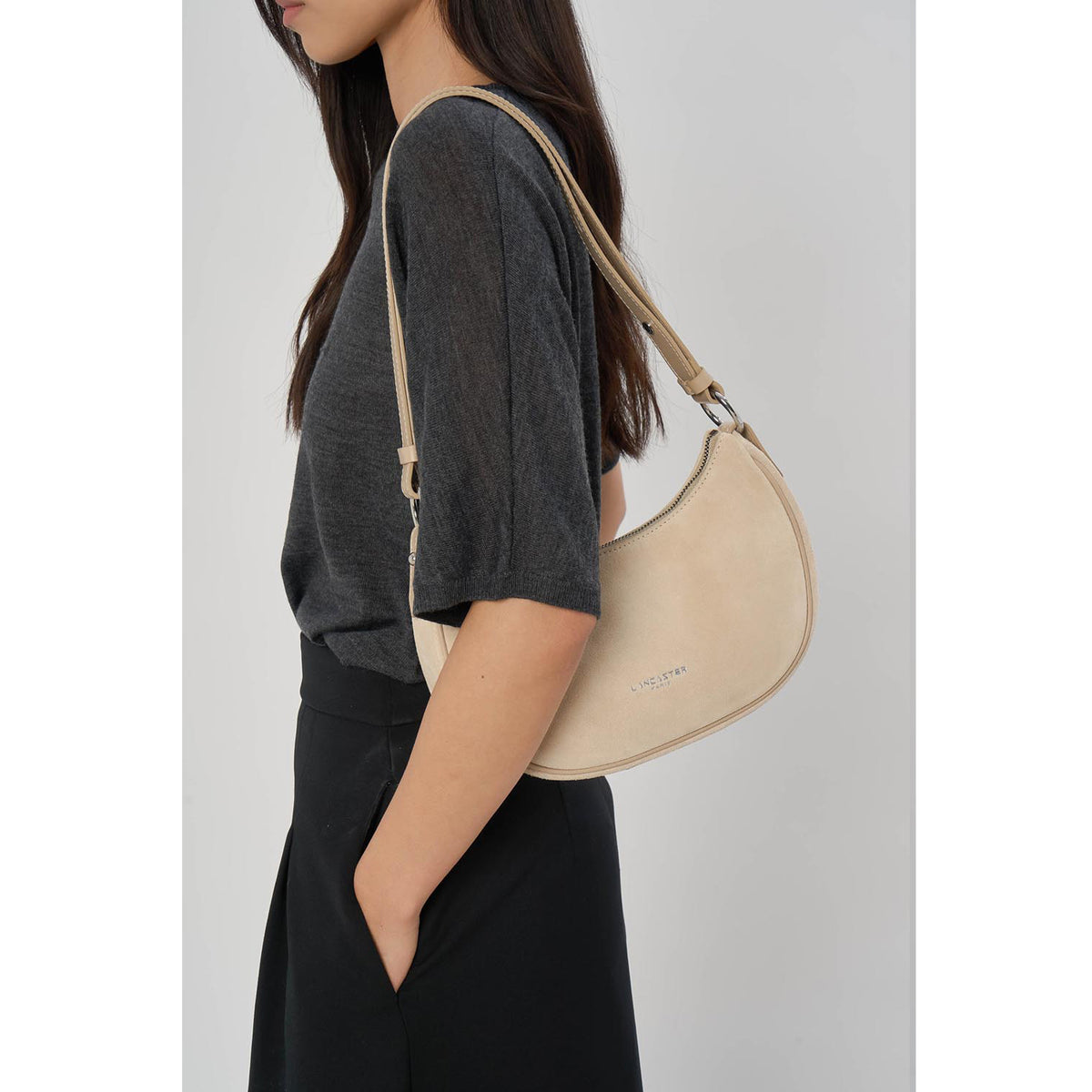 Petit sac Besace Suede Lancaster – vue 7