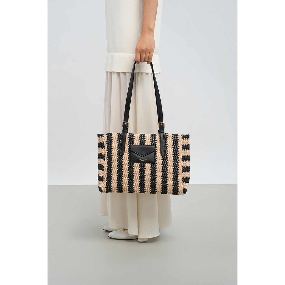 Lancaster Mini Wicker Shoulder Tote Bag
