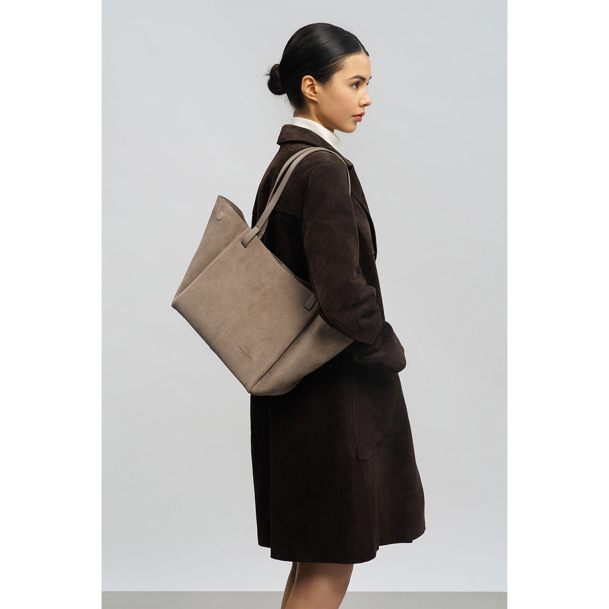 Lancaster Suede Tote Bag