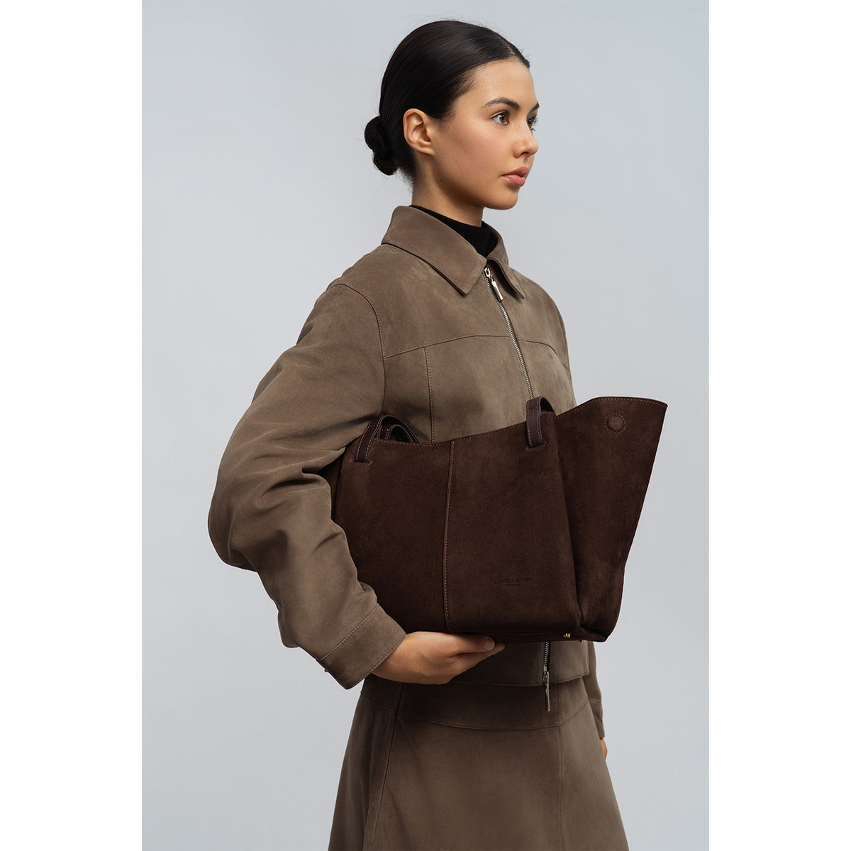 Lancaster Suede Tote Bag