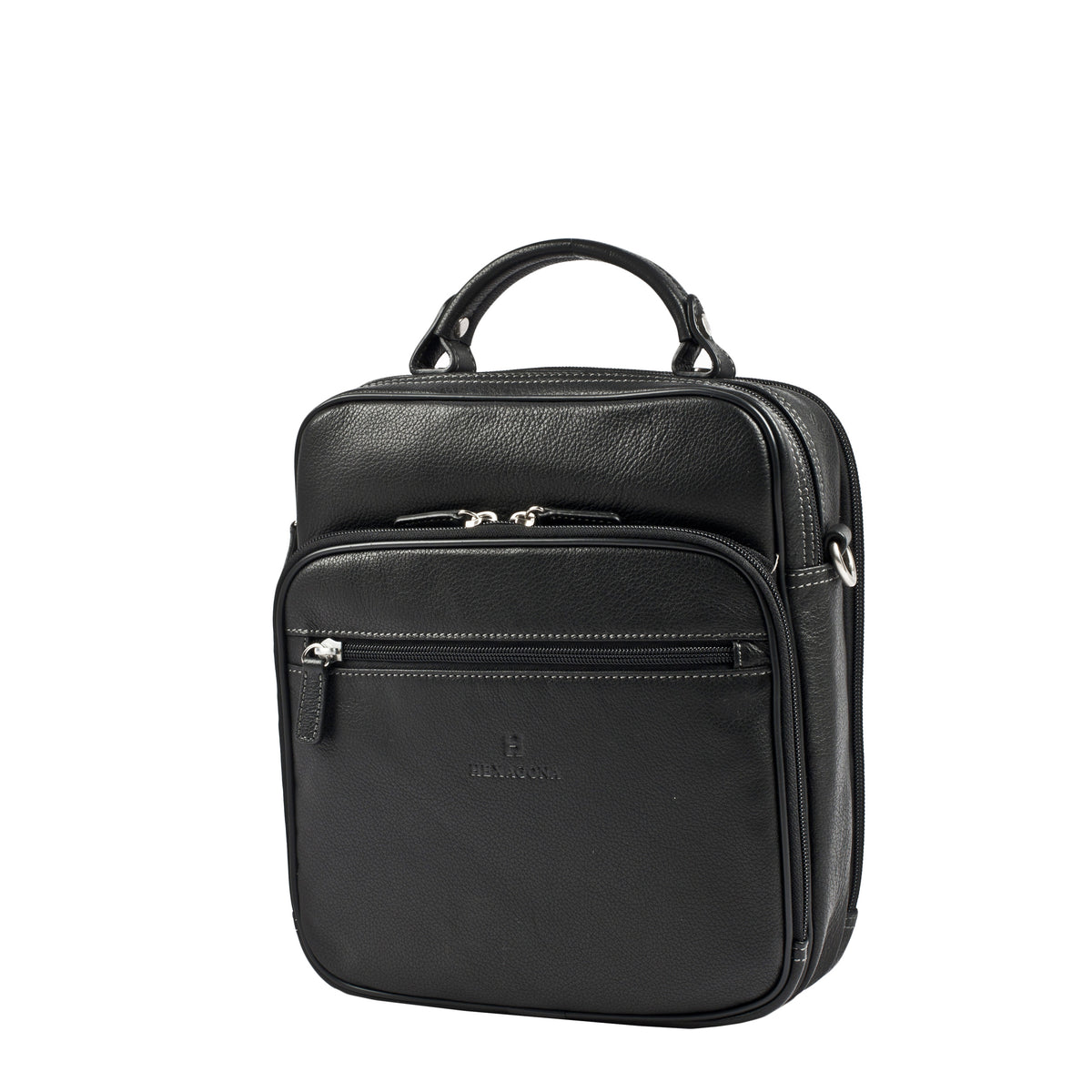 Sacoche main en cuir Confort Hexagona – vue 2