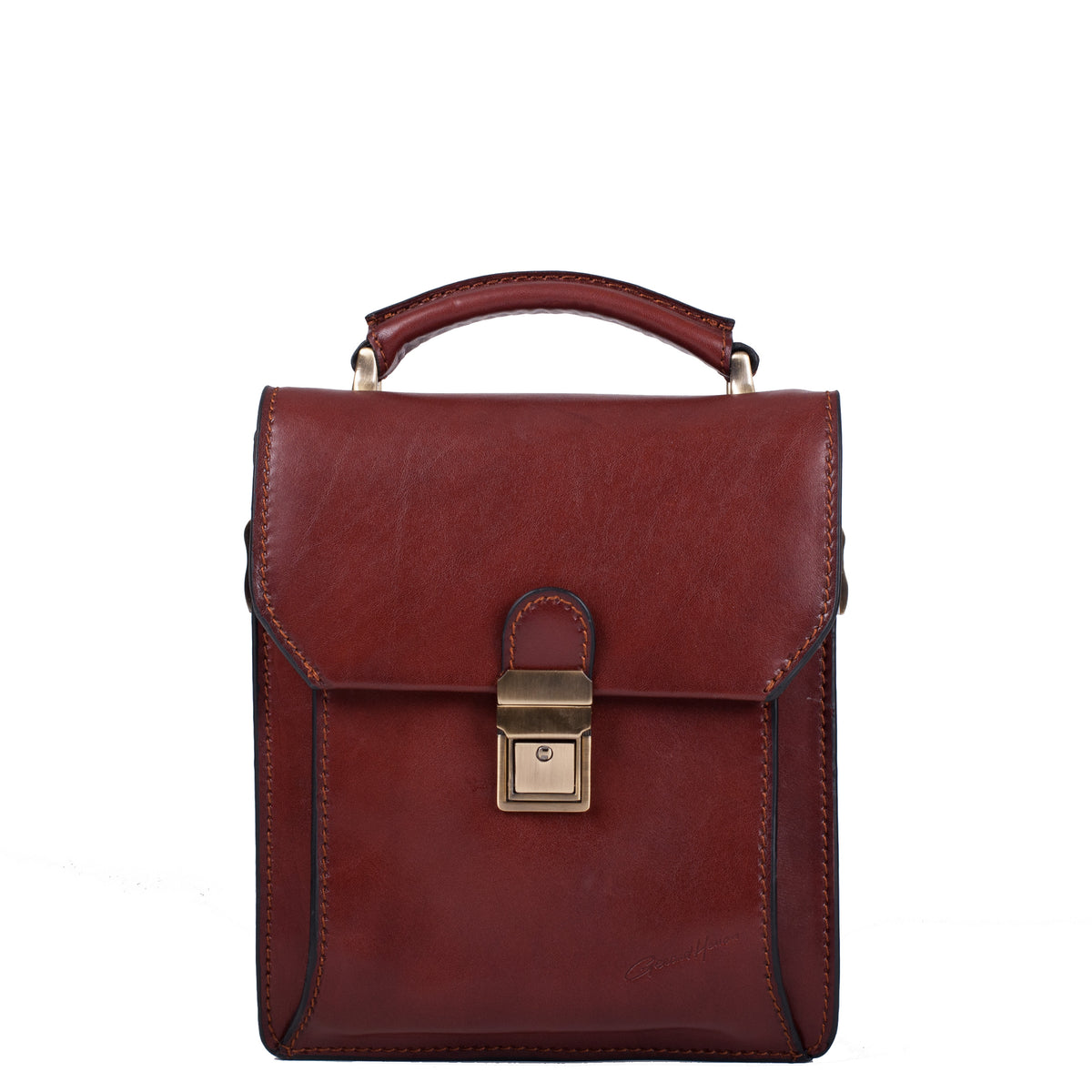 Sacoche main en cuir New Master Gerard Henon