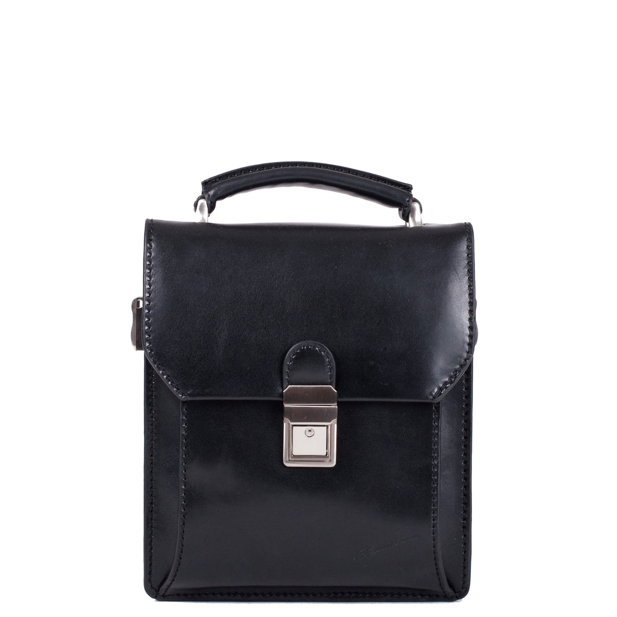 Sacoche main en cuir New Master Gerard Henon
