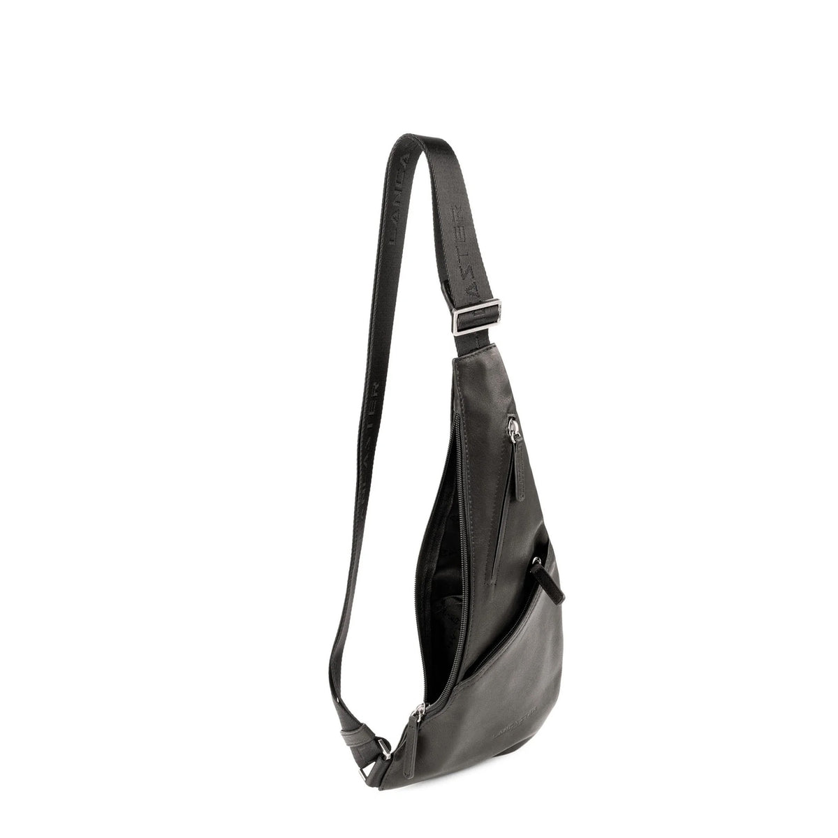 Sacoche monobretelle en cuir Soft Vintage Lancaster – vue 3
