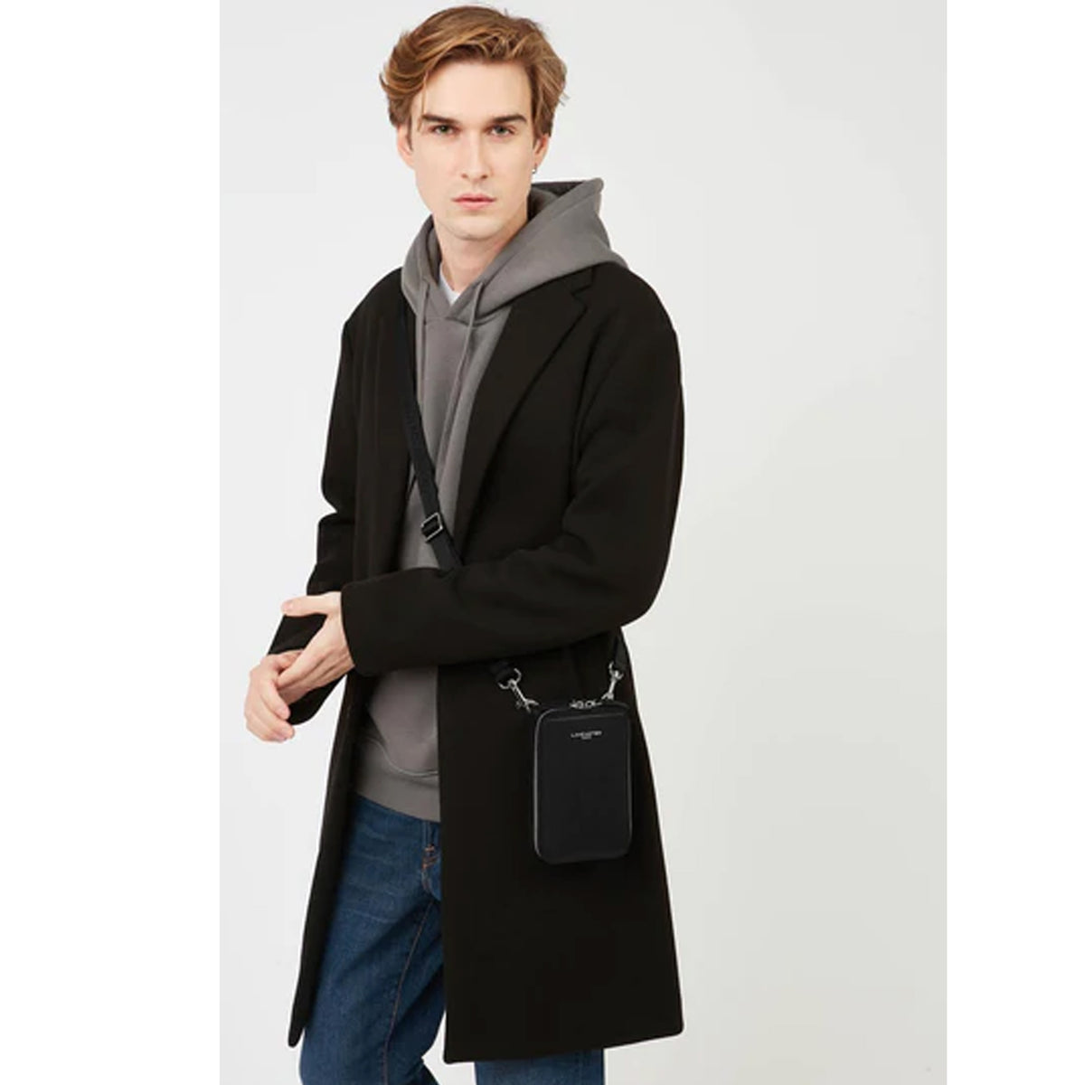 Petite sacoche en cuir Lucas Lancaster – vue 5