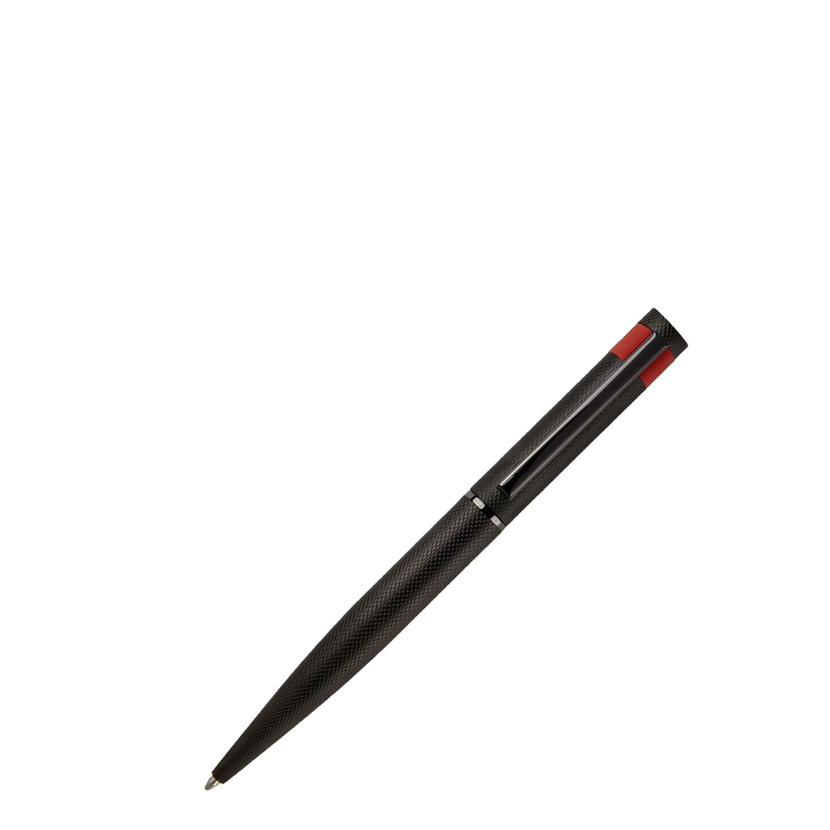 Stylo bille métal noir Loop Diamond Hugo Boss