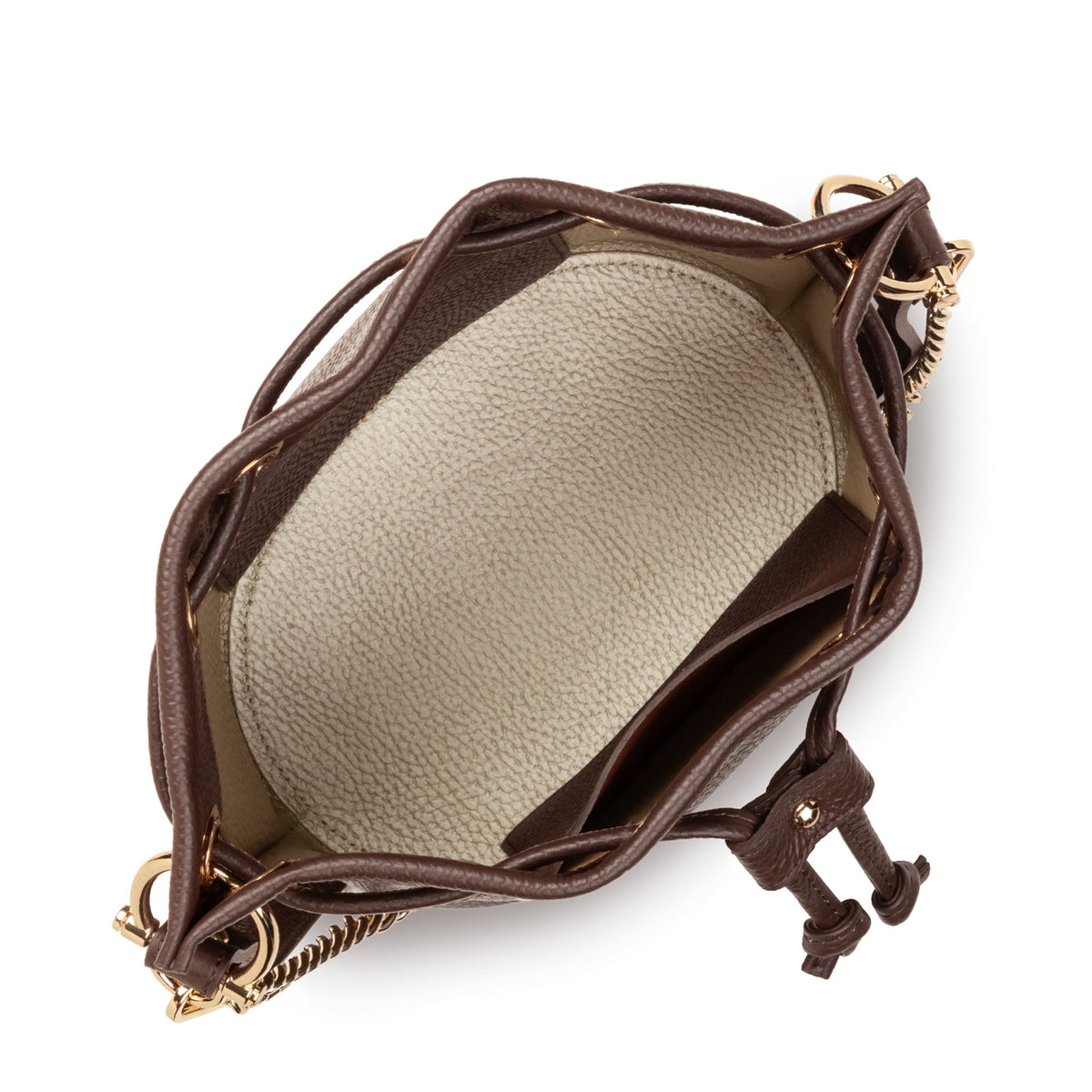 Petit sac bourse en cuir Alba Double Lancaster – vue 4