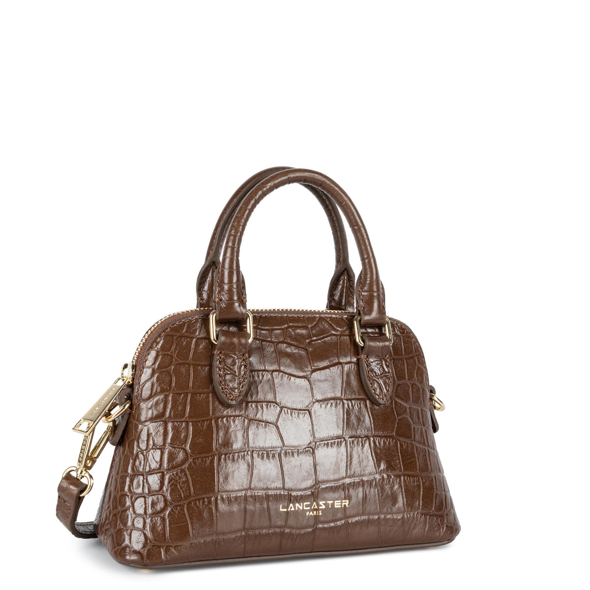 Petit sac demi lune en cuir Exo Lancaster – vue 2