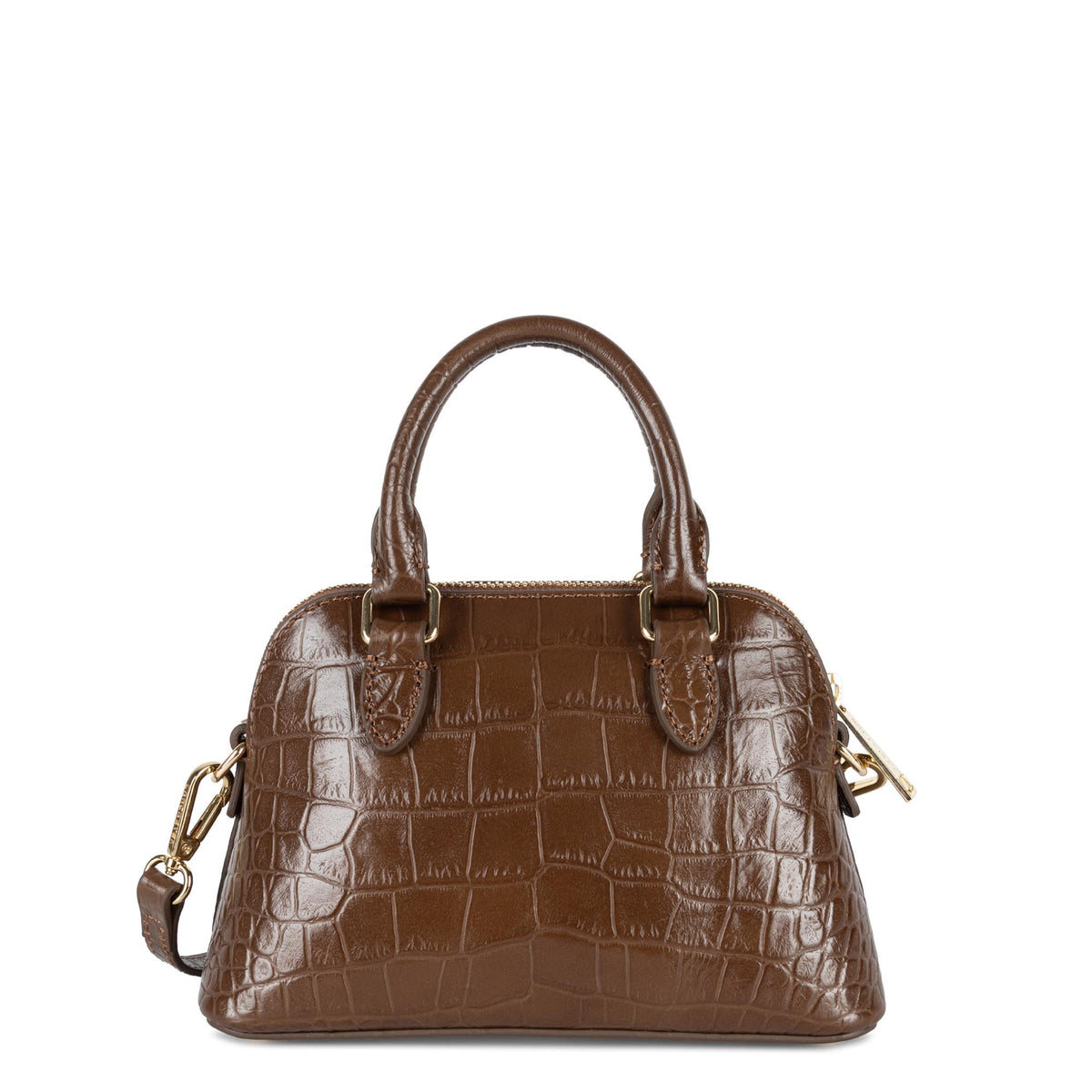 Petit sac demi lune en cuir Exo Lancaster – vue 3