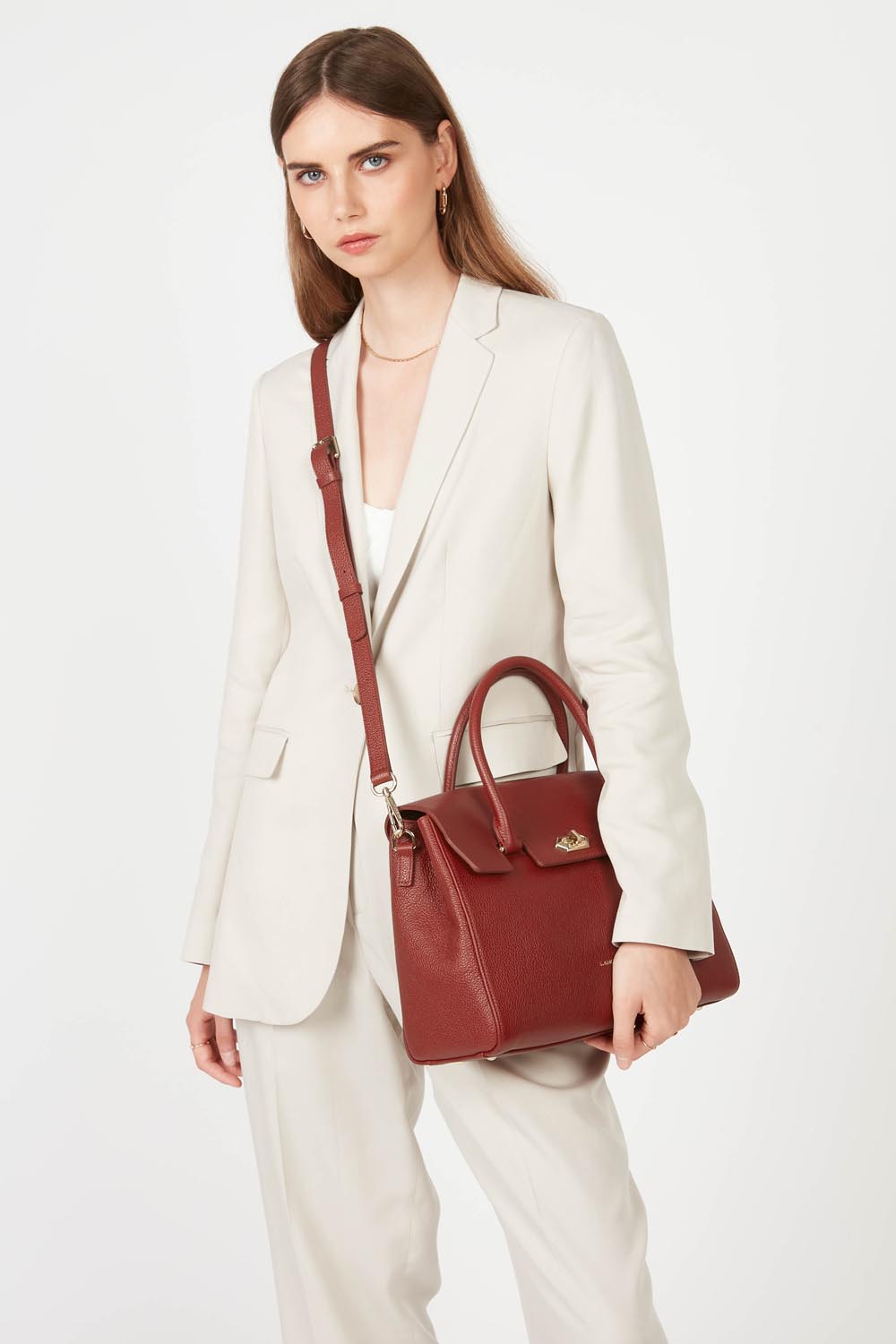 Sac à main en cuir Foulonné Milano Cosmo Lancaster – vue 2