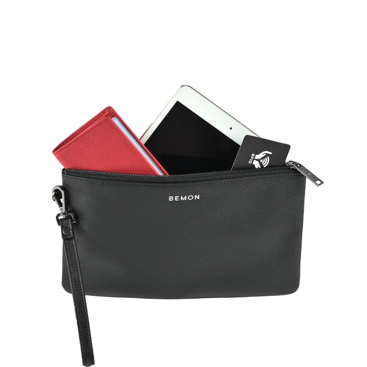 Grande pochette en cuir Enzo Bemon – vue 5