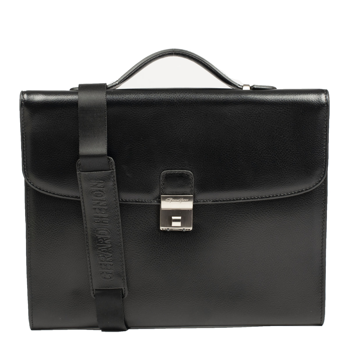 Cartable cuir noir- Atout