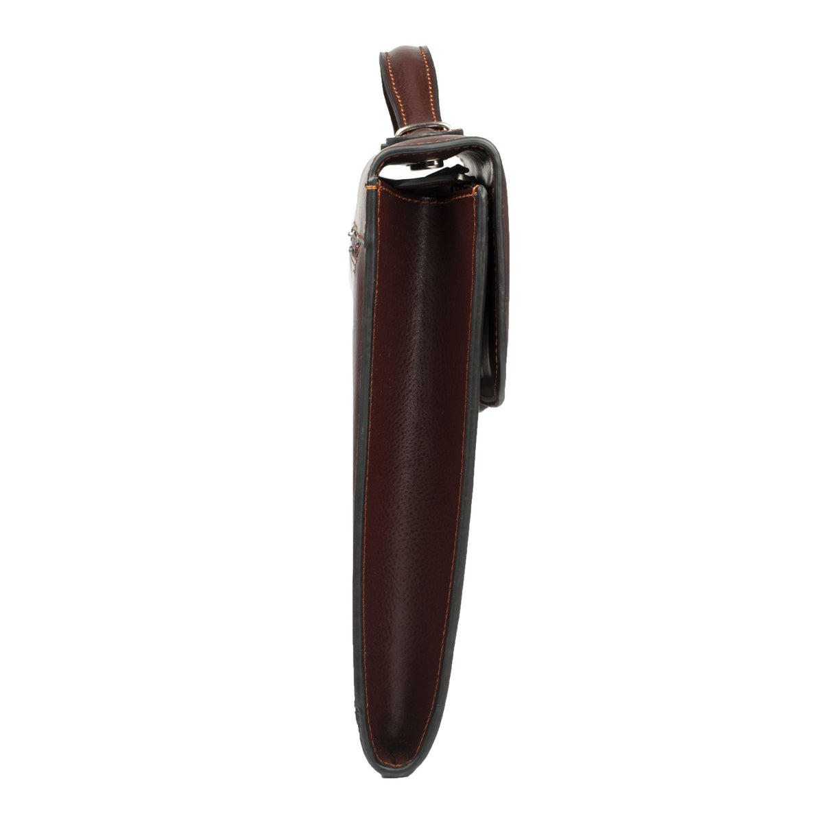 Cartable cuir chocolat- Atout – vue 5
