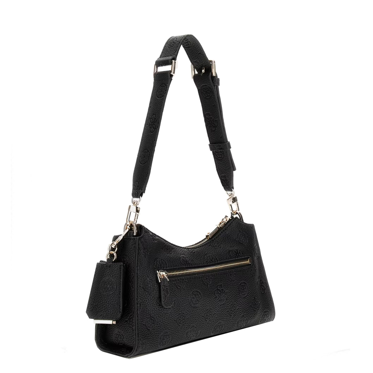 Sac Epaule Cresidia logo 4G pivoine Guess – vue 3