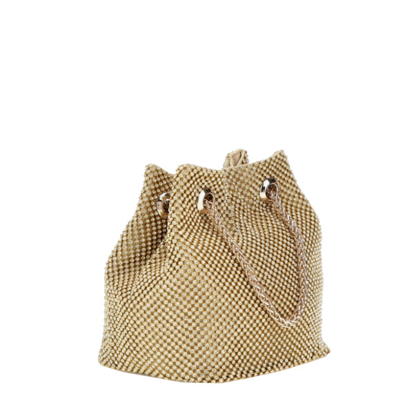 Mini sac seau Zalina strass Guess – vue 2