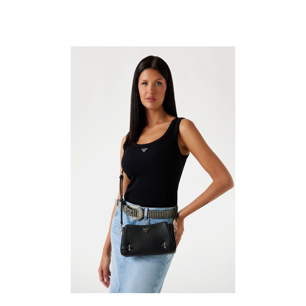 Mini sac à bandoulière Rosalba saffiano Guess – vue 3
