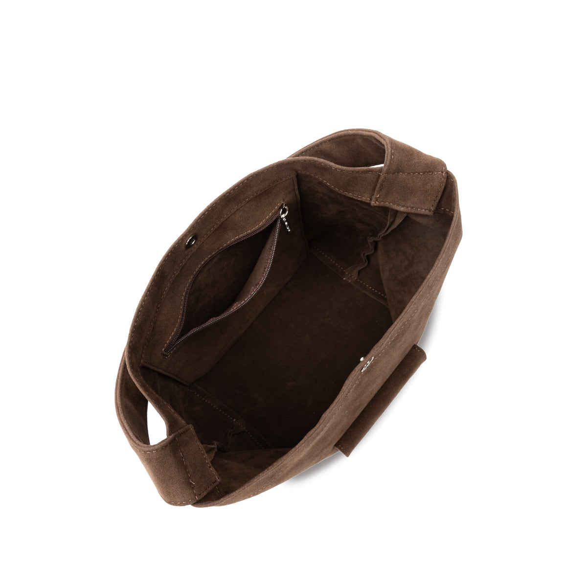 Lancaster faux suede mini bucket bag