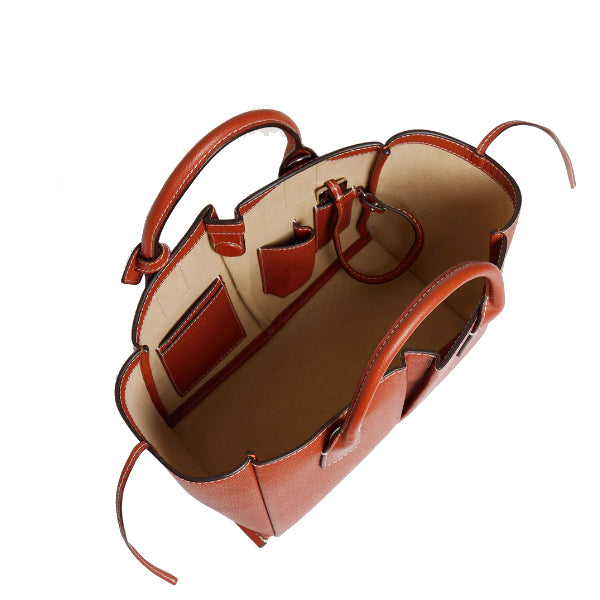 Petit sac à main en cuir grainé Elena Le Tanneur – vue 6