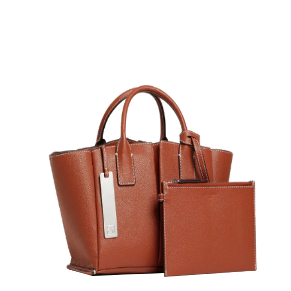 Petit sac à main en cuir grainé Elena Le Tanneur – vue 3