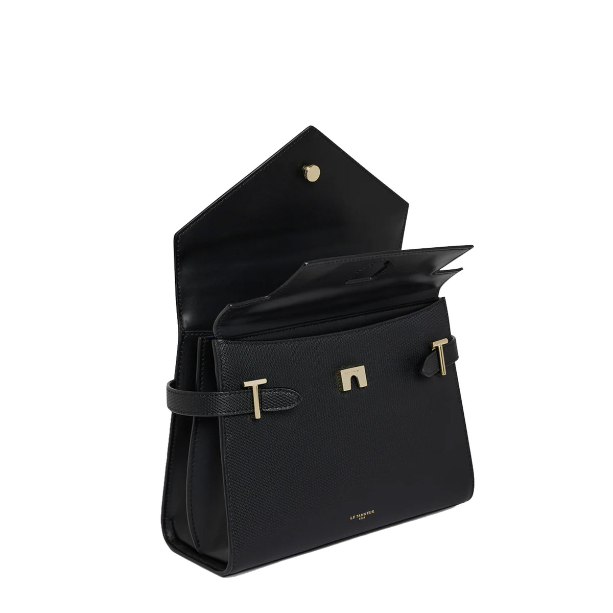Sac à main double rabat en cuir Emilie Le Tanneur – vue 4