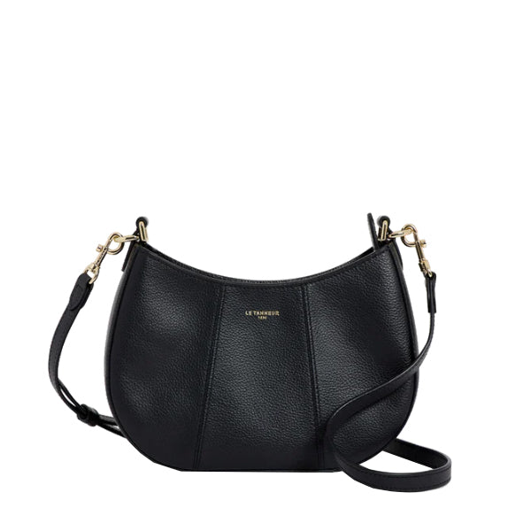 Petit sac demi lune en cuir grainé Juliette Le Tanneur