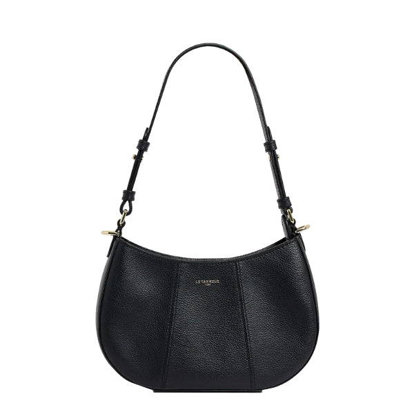 Petit sac demi lune en cuir grainé Juliette Le Tanneur – vue 4
