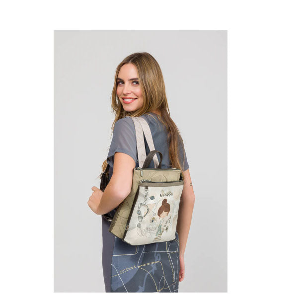 Sac à dos carre Sophia Anekke – vue 2