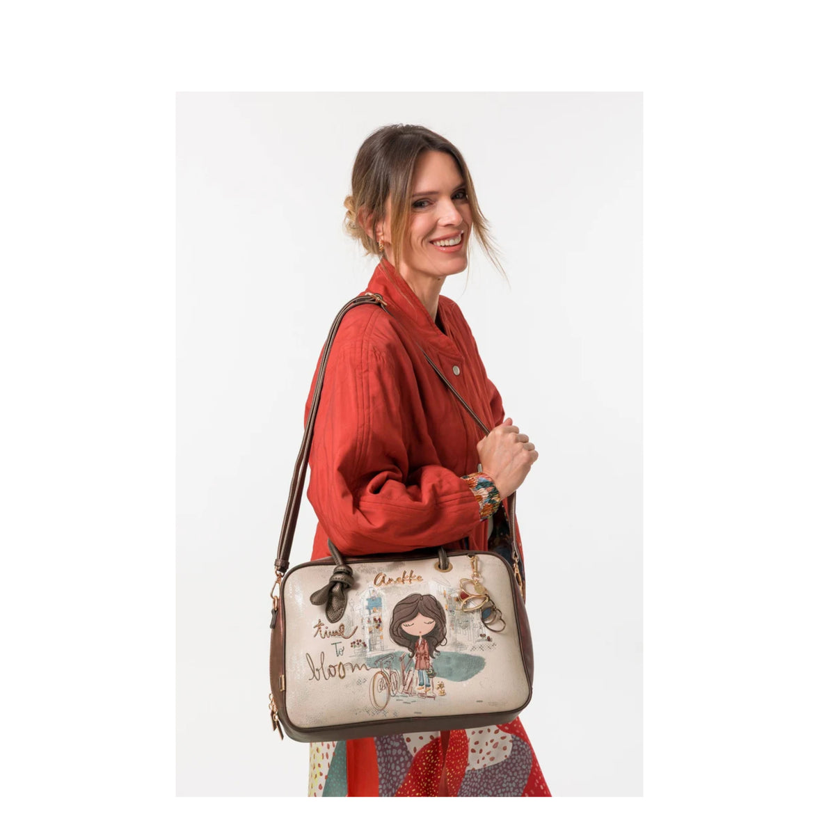 Sac à anse courte carre Tulip Anekke