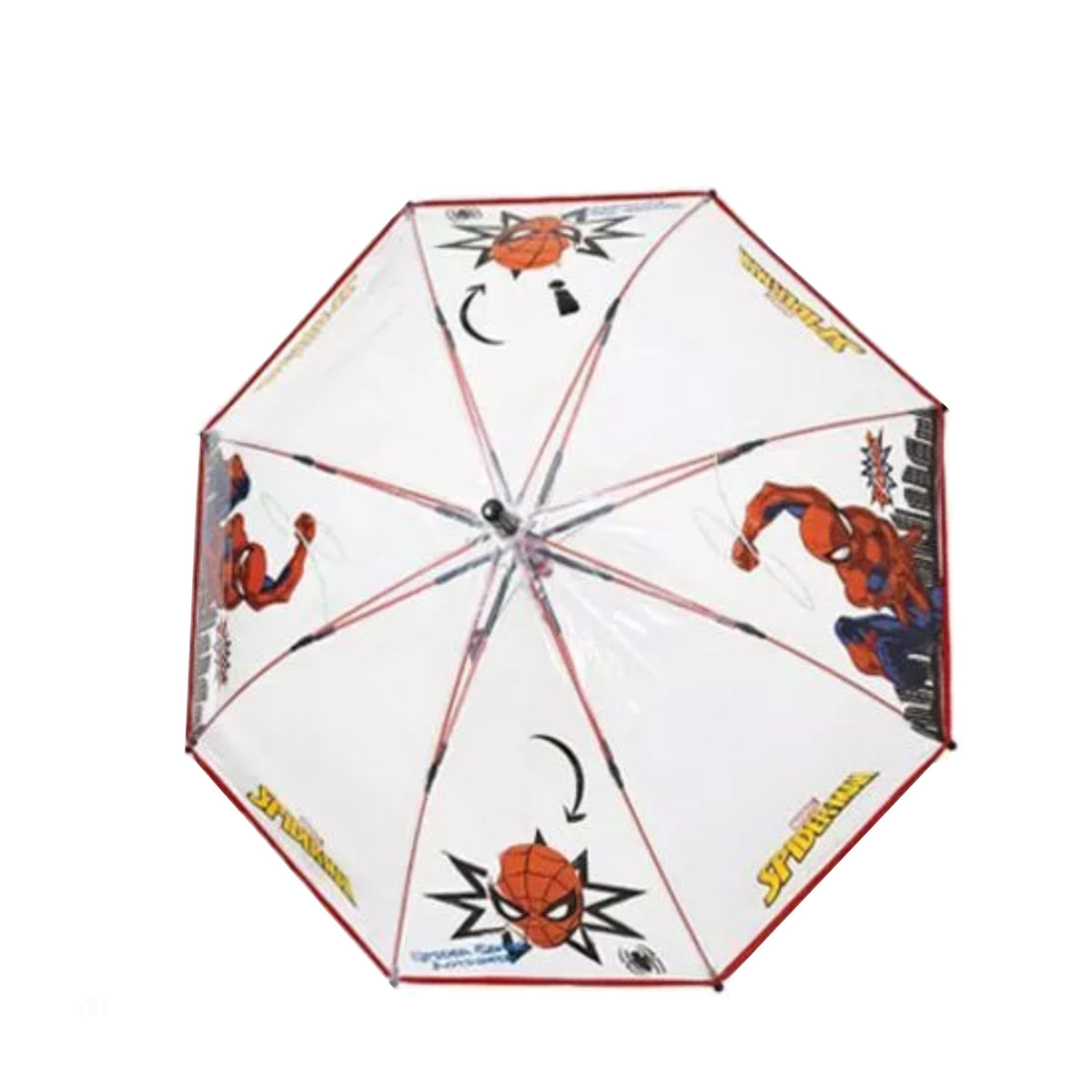 Parapluie enfant transparent Spiderman Perletti – vue 2