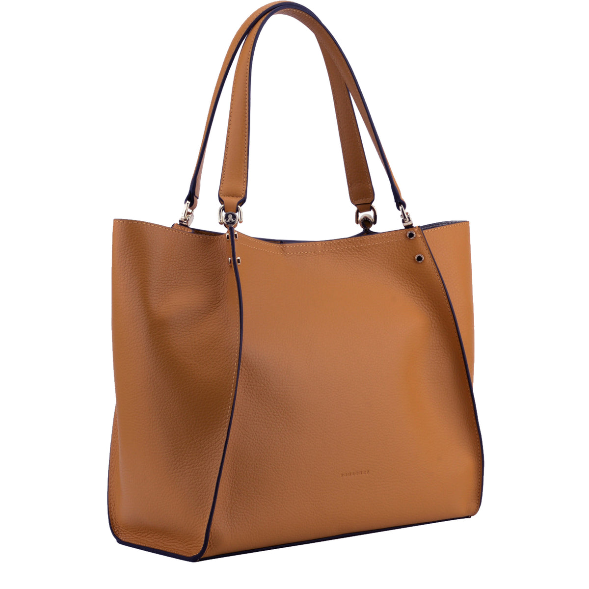 Grand shopping en cuir Hebdo Pourchet – vue 2