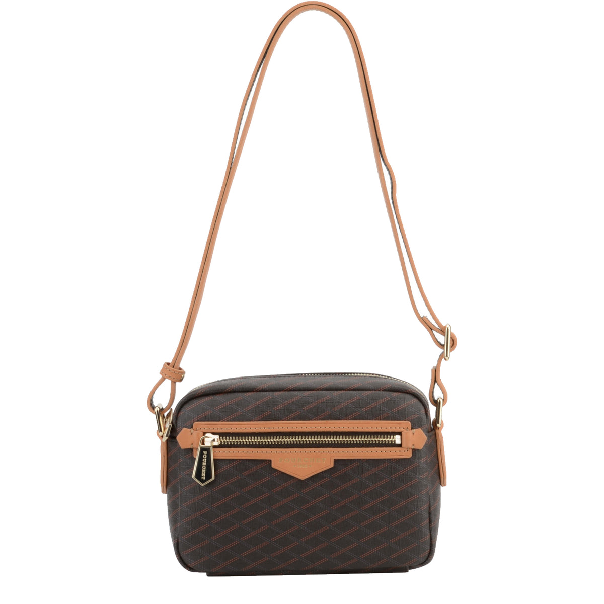 Sac travers en cuir Waves Pourchet