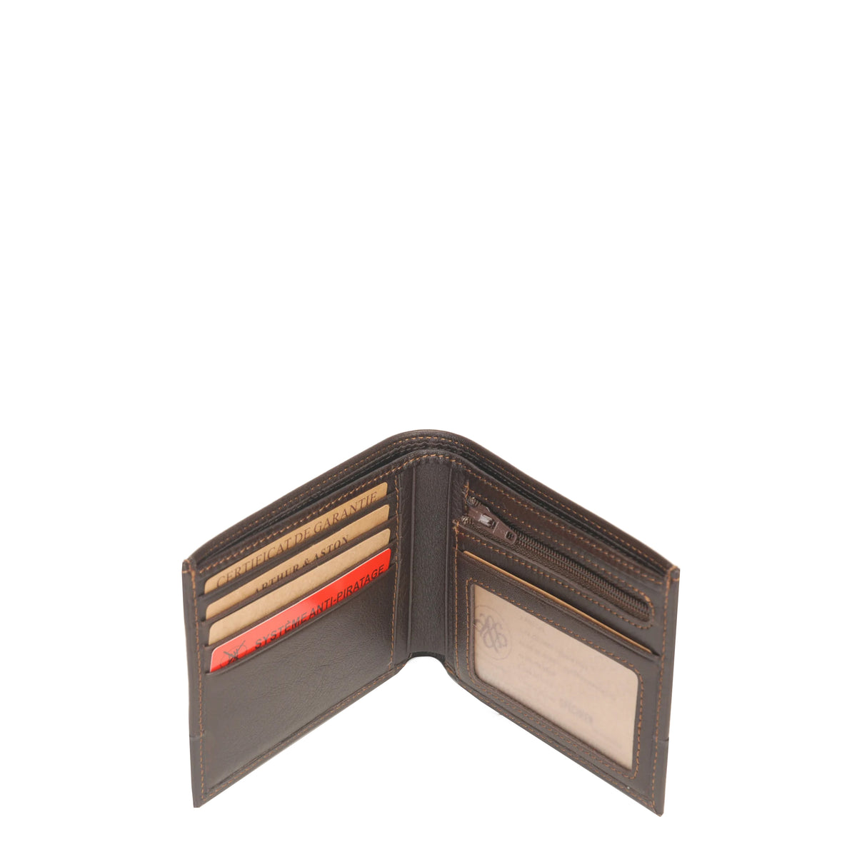 Portefeuille cuir italien Paul Arthur et Aston – vue 2