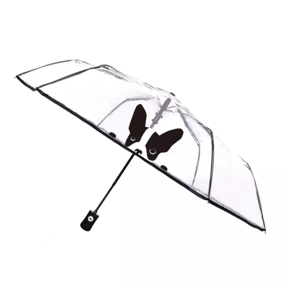 Parapluie motif chien transparant pliant – vue 2