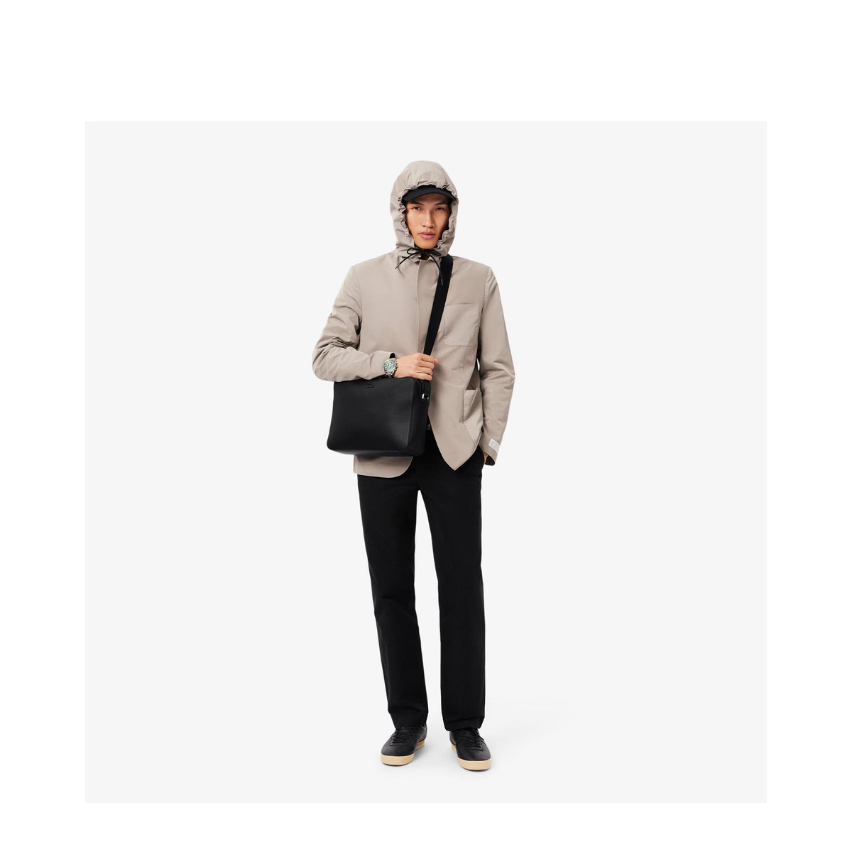 Sac à bandoulière Chantaco en cuir Lacoste – vue 2