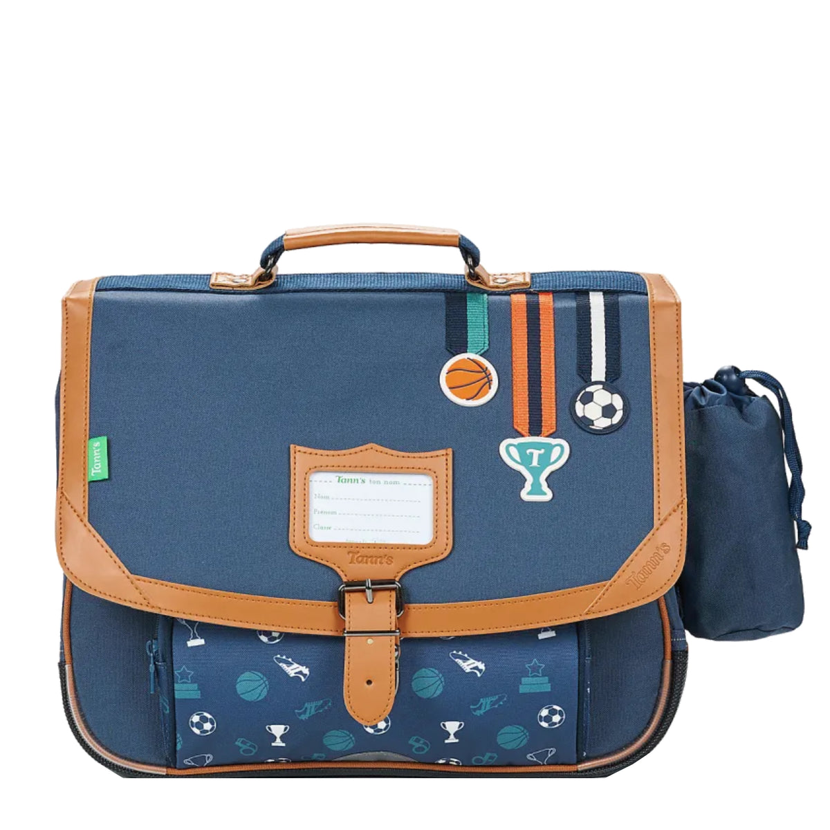 Cartable 2 compartiments 38cm Paco Tann's