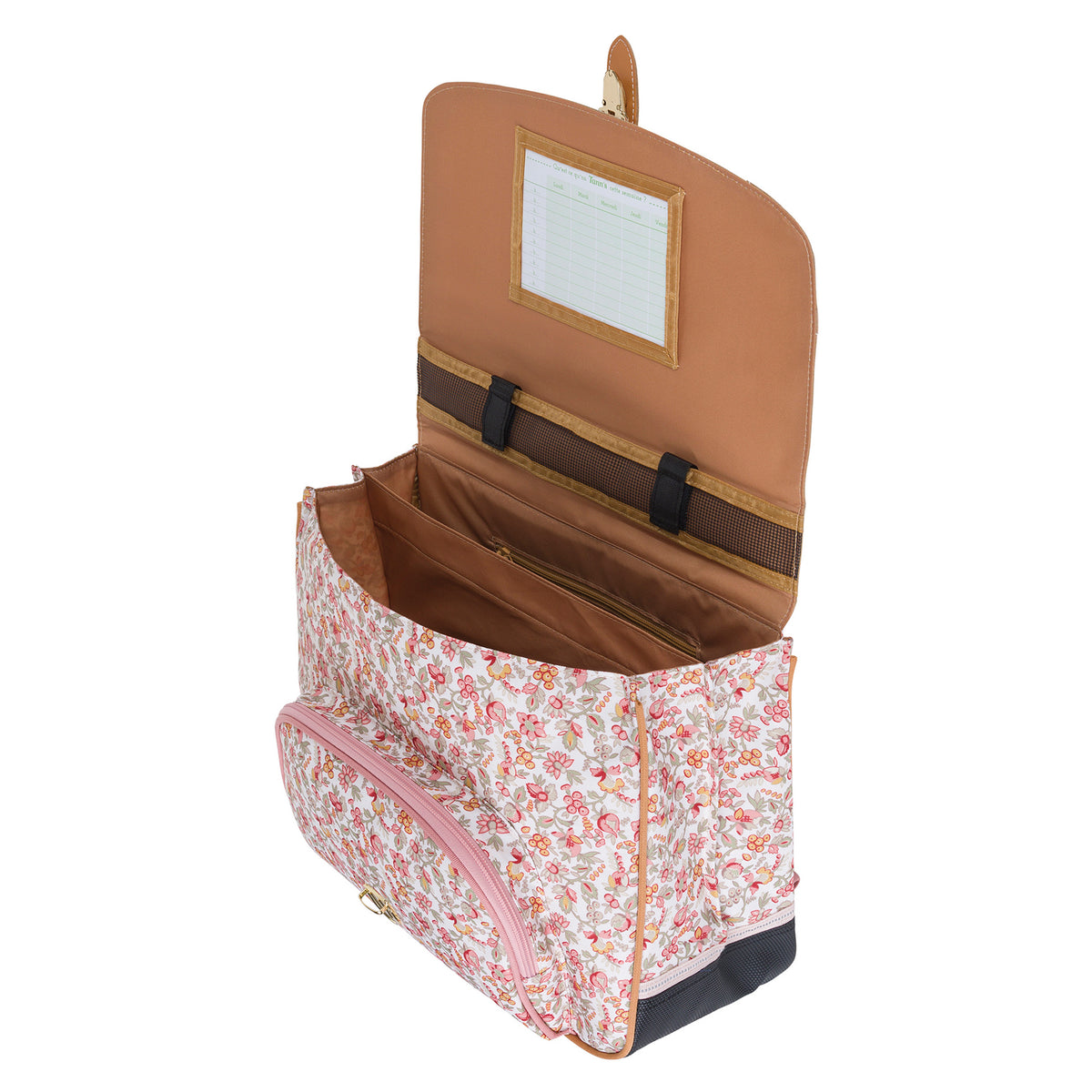 Cartable 2 compartiments 38cm Cyrillus Capucine Tann's – vue 3