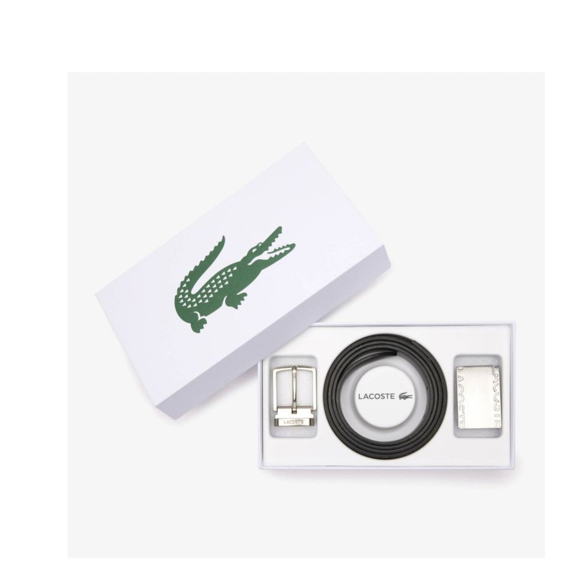 Coffret ceinture cuir Lacoste