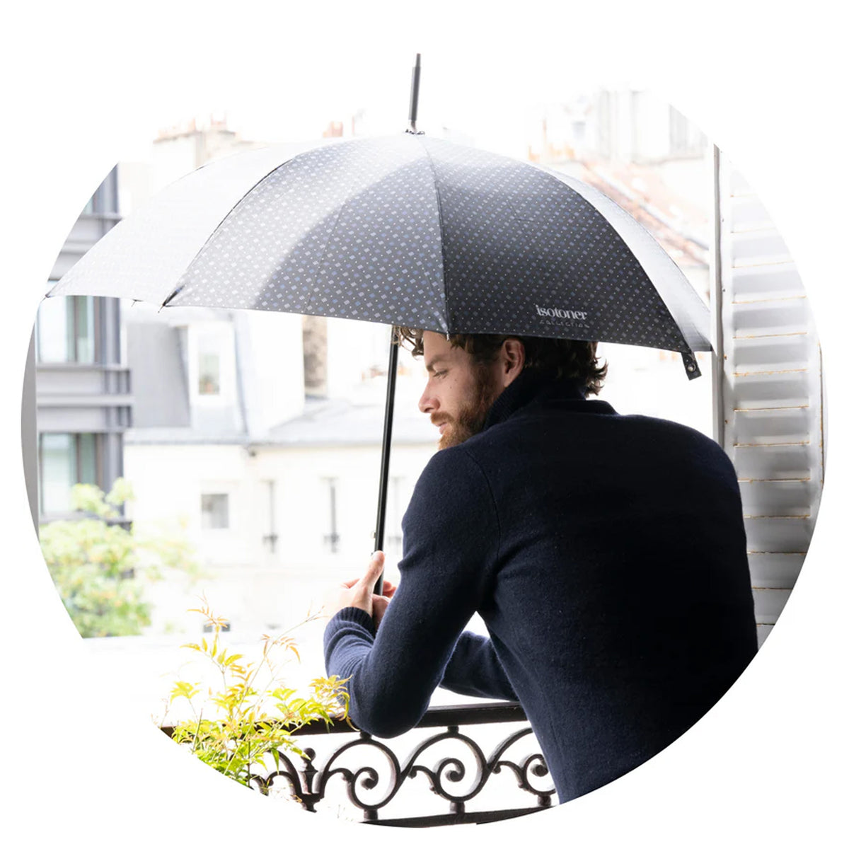 Parapluie canne automatique Isotoner – vue 4