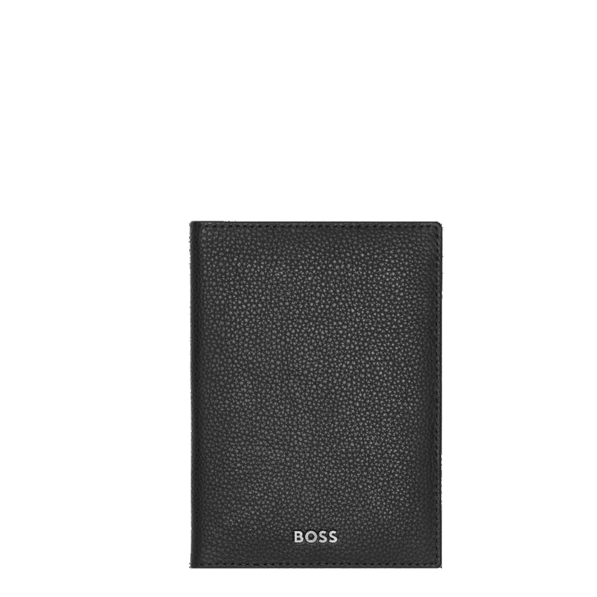 Porte passeport en cuir Classic Grained Hugo Boss