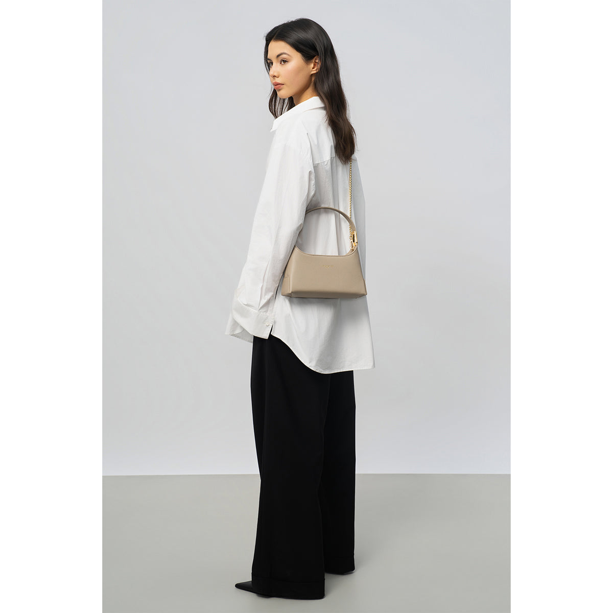 Sac à main baguette en cuir Lychee Ace Lancaster
