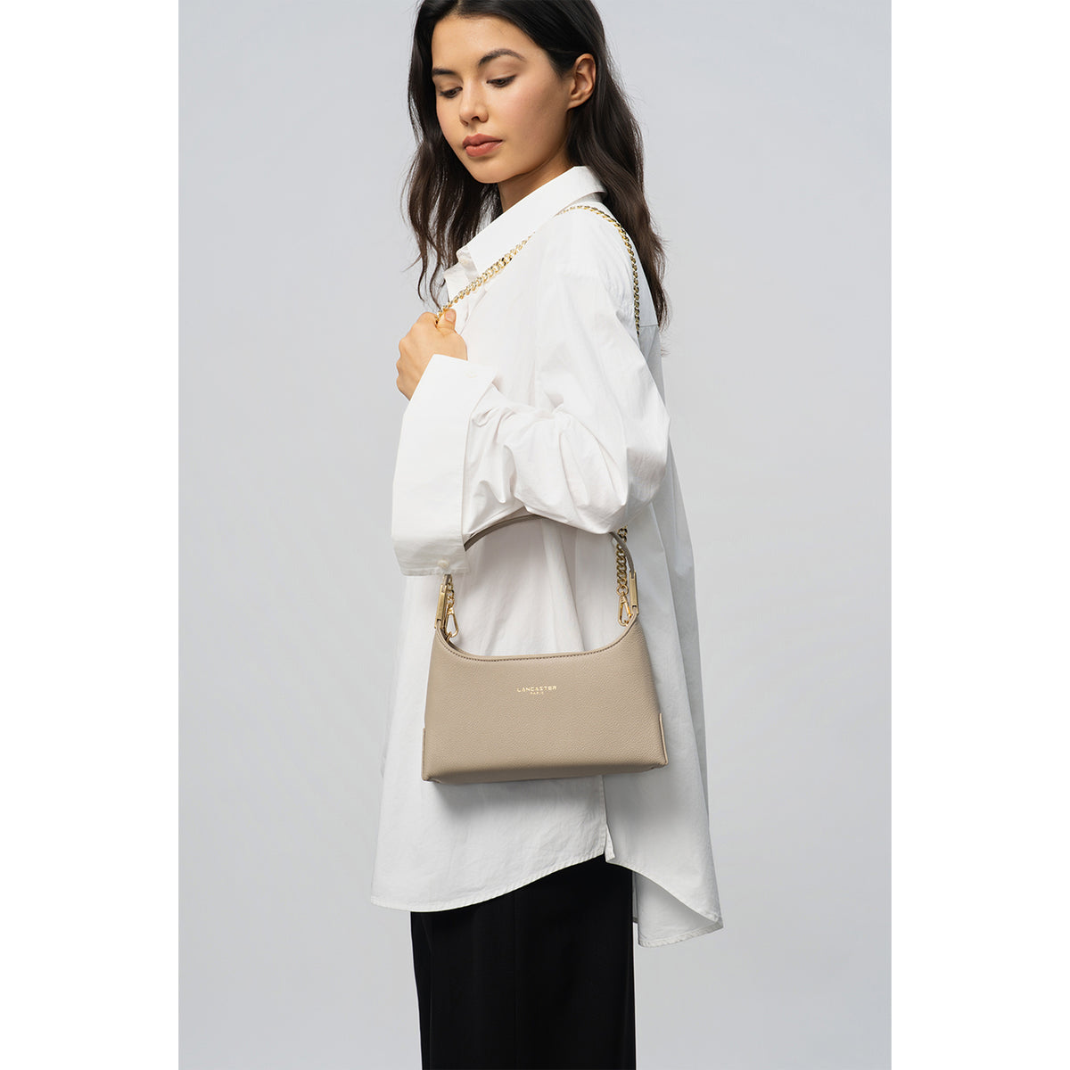 Sac à main baguette en cuir Lychee Ace Lancaster
