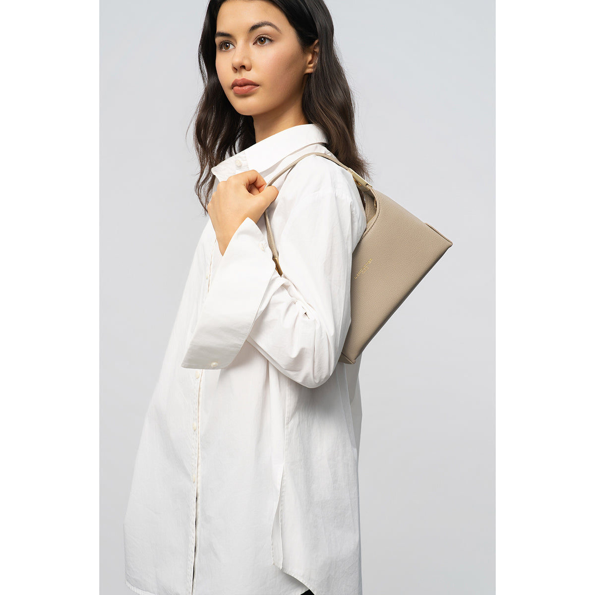 Sac à main baguette en cuir Lychee Ace Lancaster