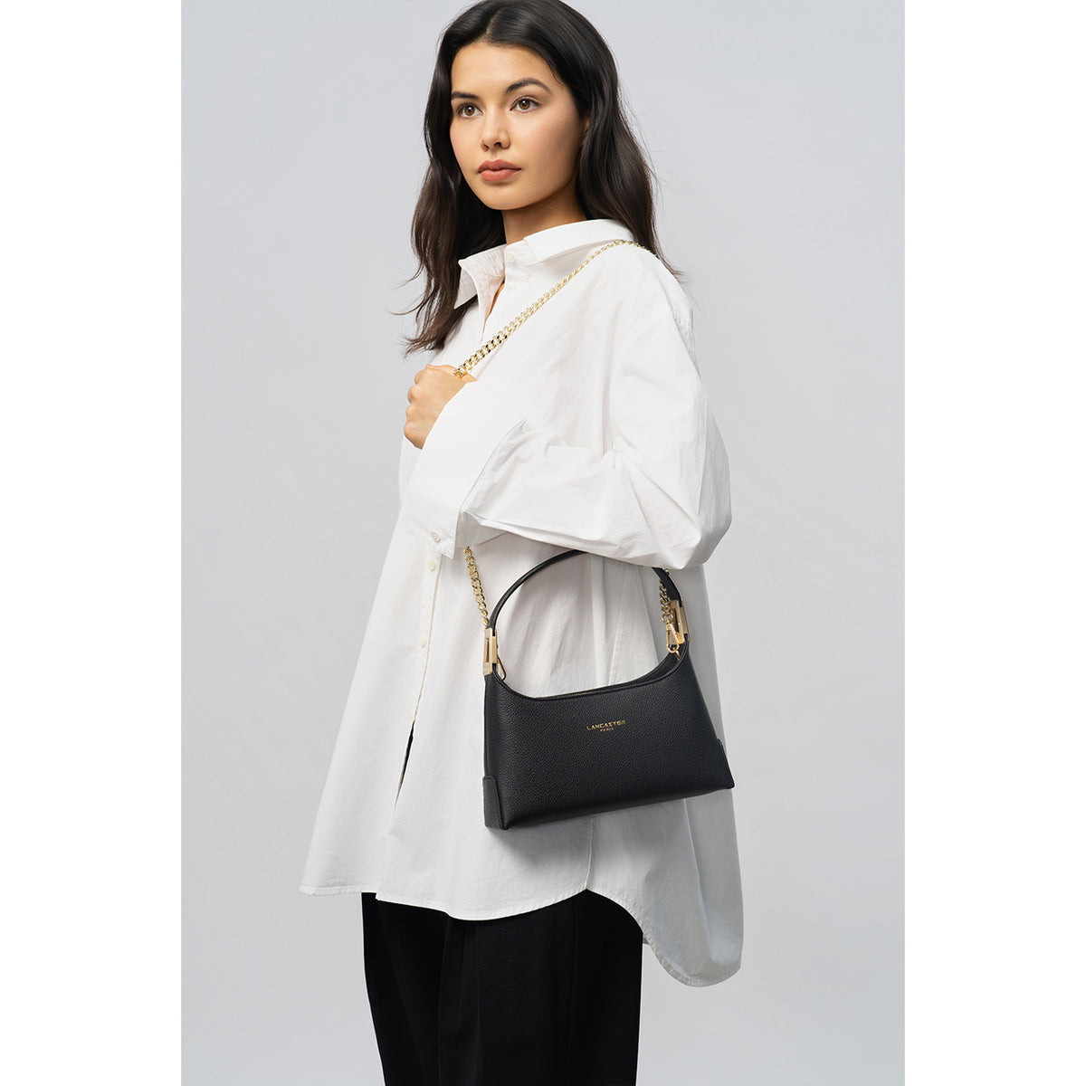 Sac à main baguette en cuir Lychee Ace Lancaster