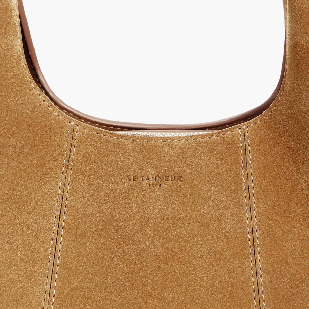 Petit sac à main en cuir refente de velours Juliette Le Tanneur