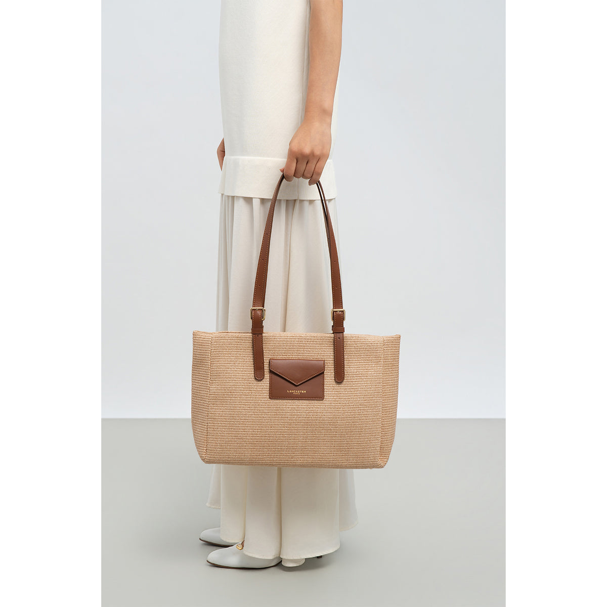Lancaster Mini Wicker Shoulder Tote Bag