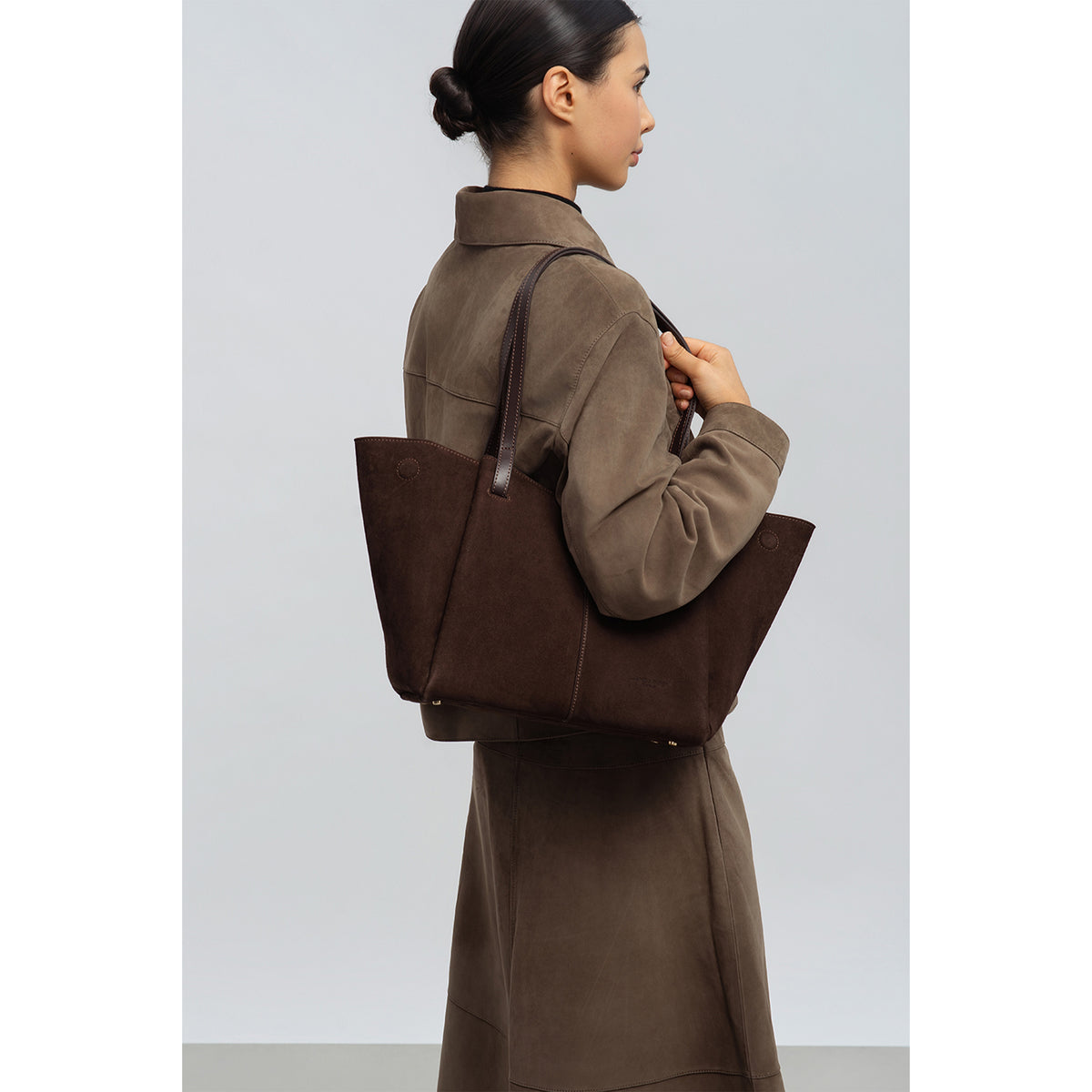 Lancaster Suede Tote Bag