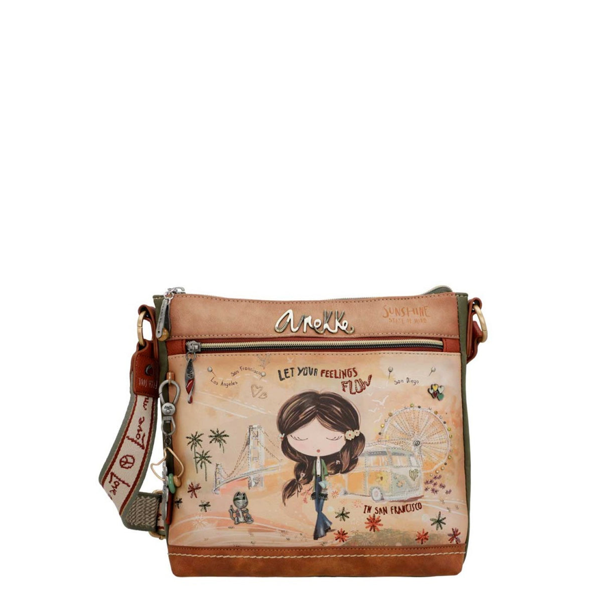 Sac travers Peace and Love Anekke