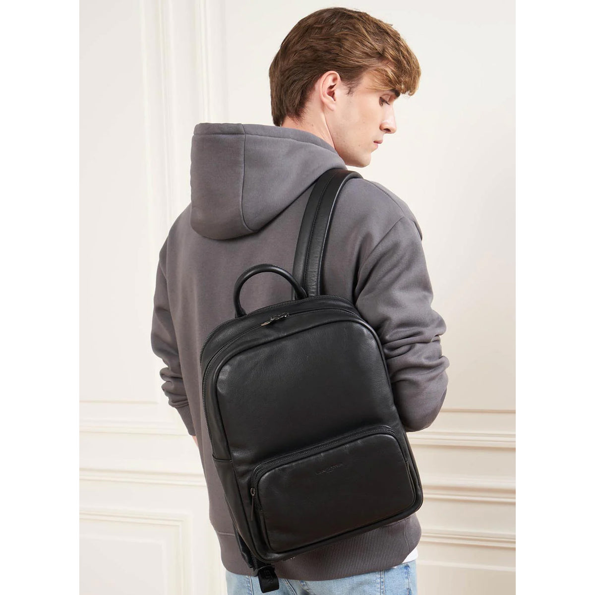 Sac à dos en cuir Soft Vintage Lancaster – vue 4